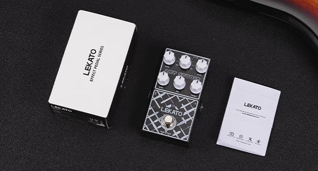 LEKATO Amp Simulator Guitar Effect Pedal with True Bypass Clean to Overdrive for Electric Guitar Bypass (EP-01)