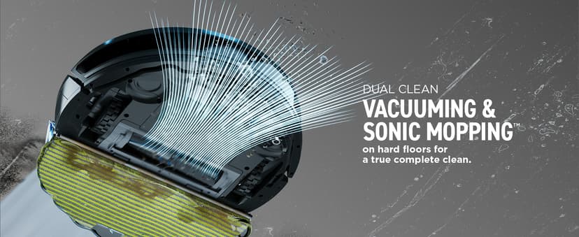 Shark Robot Vacuum & Mop Combo, Powerful Suction, Matrix Plus, 60-Day Debris Capacity, HEPA Bagless Self Empty Base, Sonic Mopping, Home Mapping for Pet Hair - Carpets & Hardfloor, AV2610WA