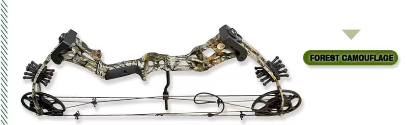 Compound Bow Set 15-45lbs for Pull Beginner and Teens Right Handed Adjustable 18"-29" Draw Length, 320 FPS Speed, Hunting Bow Archery Set New 2024
