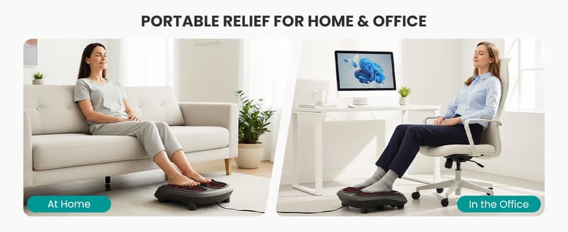 Shiatsu Heated Electric Kneading Foot Massager Machine for Plantar Fasciitis, Built-in Infrared Heat Function and Power Cord Nekteck Foot Massager with Heat, HSA Eligible FSA Massage Tools Gifts B06WGP2CVL