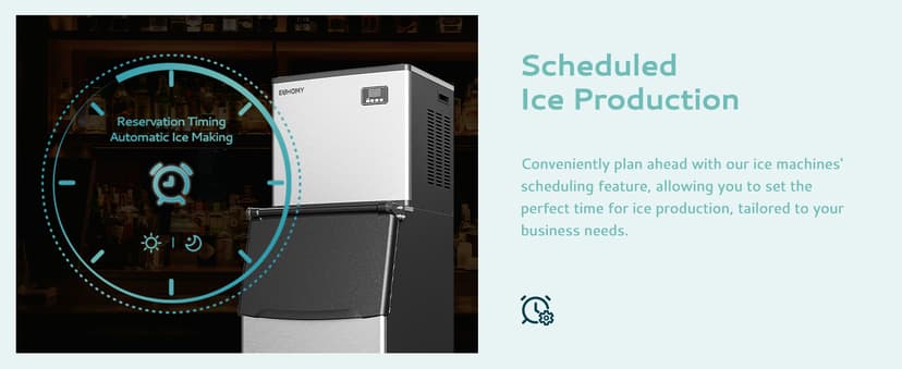 EUHOMY Commercial Ice Maker Machine 400Lbs/24H,ETL Approval, Industrial Ice Machine, 250Lbs Storage, Ice Ready in 11-20min, Stainless Steel Ice Maker for Bar/Cafe/Restaurant/Business