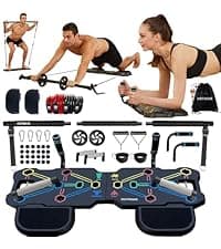HOTWAVE Push Up Board Fitness, Portable Foldable 20 in 1 Push Up Bar at Home Gym, Pushup Handles for Floor. Professional Strength Training Equipment For Man and Women,Patent Pending