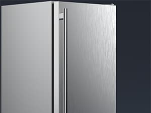 Coolski Under Counter Ice Maker Machine, Stainless Steel Built-in Freestanding Ice Maker for Commercial & Home Use, 80 Lbs/Day, 30 Lbs Storage, Self Cleaning, Thicknesses Adjustable