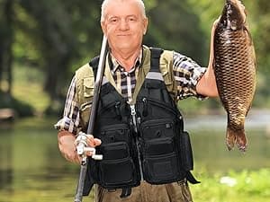 Gonex Fly Fishing Vest for Men Women, Comfortable Adjustable Fishing Vest with Multi-Pockets Reflective Stripes