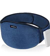 Comfytemp Cordless Heating Pad with Massager for Back Pain Relief, Portable Lower Back Massager Wearable, Birthday Gifts for Dad Mom Men Women Elderly, Rechargeable Period Cramps, 3 Heat Auto-Off, 58"