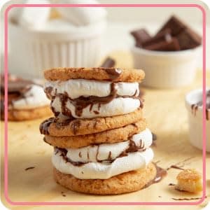 Nostalgia Tabletop Indoor Electric S'mores Maker - Smores Kit With Marshmallow Roasting Sticks and 4 Trays for Graham Crackers, Chocolate, and Marshmallows - Movie Night Supplies - Brown