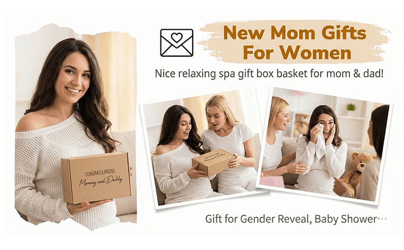 New Parents Gifts for Couples, Mom and Dad to Be Gifts, Pregnancy Gift Basket for Expecting Parents, Baby Shower Gift Set with Mommy Daddy Glass Cups, Candle, Bath Bomb & Soap B0FVKXQS45