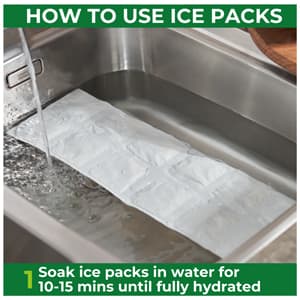 Golf Cooler Bag Plus 2 Ice Packs - Keeps Drinks Cold for Hours - Holds 6 Cans - Fits Discreetly in Golf Bags - Insulated Beer Sleeve and Cooler Accessories