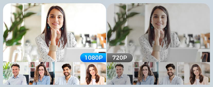 Edew 1080P Webcam Computer Camera with Microphone & Wide View - Auto Light Correction Webcam for PC, Mac, Laptop, Desktop - Built-in Privacy Cover Plug & Play USB for Zoom/Skype/Streaming