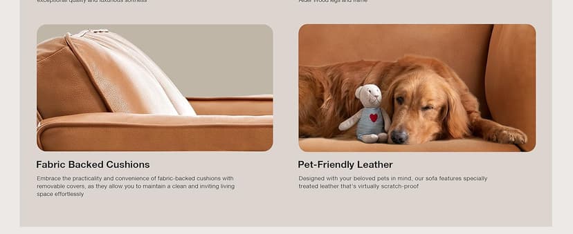 Valencia Artisan Full Leather Loveseat Sofa 66” - Pure Full Italian Nappa Leather Couch, Solid Wood Accent, Ultimate Comfort, Cognac Tan