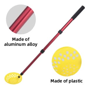 DECOHS Adjustable Ice Fishing Skimmer Scoop-Winter Ice Fishing Scooper with Long Handle-Ice Fishing Gear for Scooping out Ice While Fishing