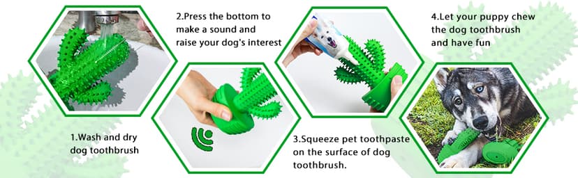Dog Chew Toys Dog Toothbrush Stick Teeth Cleaning Brush Dental for Medium Large Dog, Puppy Christmas Easter Birthday Gifts, Outdoor Squeaky Toys for Aggressive Chewers Interactive Tough Toys