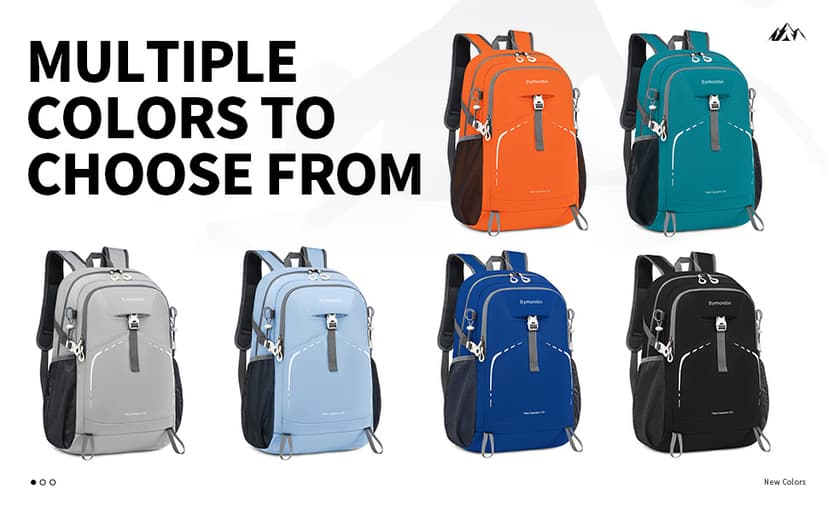 35L Lightweight Packable Backpack – Durable Foldable Daypack for Travel, Hiking, and Gym (Black)