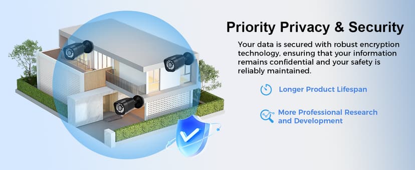 4CH 1080P Wired Security Camera System, AIWIXEN CCTV DVR with 512GB Hard Drive, 4 x Home Surveillance IP68 Waterproof Security Cameras with Human Vehicle Detection, Remote Access, 24-7 Recording