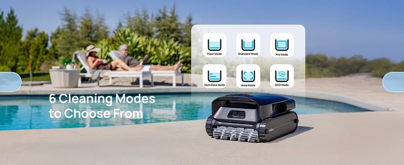 Beatbot AquaSense 2 Pro Cordless Robotic Pool Cleaner, Unmatched 5-in-1 Cleaning, Surface Parking, Skimmer with APP Control, Water Clarification, for Pools up to 3,875 Sq.ft – Obsidian