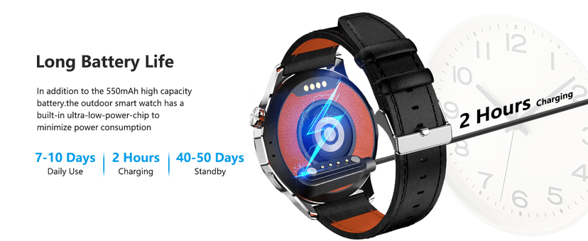 Lyaarka Smart Watches for Men,1.46" Fitness Tracker with GPS,Health Monitor,AI,Bluetooth Call/TextReply, Compass/Altitude/Barometer,100+ Sports Mode,5ATM Waterproof for Android/iPhone with 2 Straps