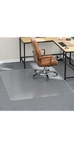 Tonaus Office Chair Mat for Carpet, 48"×36" Carpet Chair Mat for Low Pile Carpets, 2.2mm Transparent