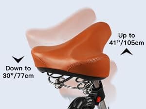 26 Inch Beach Cruiser Bike for Women, Hybrid Womens Bike with 7 Speed, Adjustable Seat, Lightweight Women Beach Cruiser Bike with Anti-Skid Tires, V-Brakes