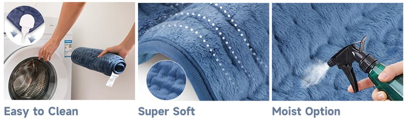 Heating Pad for Back Pain Cramps Relief, ZUODUN Electric Heating Pads for Neck/Shoulder/Leg with Auto Shut Off Large, 6 Heat Settings & Moist Heat Options, Christmas Gifts for Women, Men, Mom, Dad