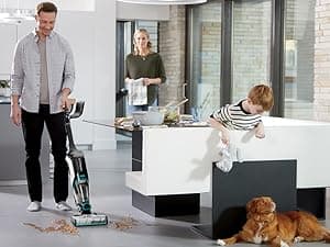 Bissell CrossWave Cordless Max Vacuum Mop All in One Wet and Dry Vac Combo Hard Floor Cleaner and Area Rugs, Cordless Mop, Pack-in Formulas Included, 2554A