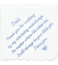 Lamyba Bride Gifts – Something Blue Gift for Bride Groom Mother/Father of the Bride, Mother in Law Handkerchief, (Blue/White) B0H2641W6W