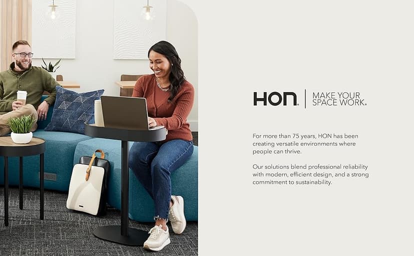 HON Office Chair Mat for Carpet, Clear Desk Mat with Extended Lip for Rolling Computer Chairs, Heavy Duty Vinyl Floor Protector for Low Pile Carpet, 36 x 48 in, Clear