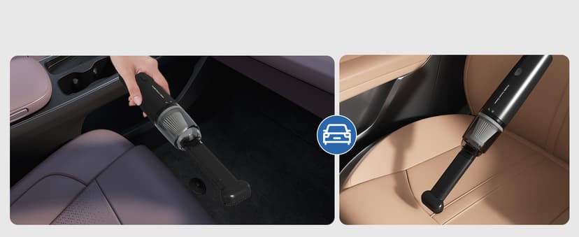 Handheld Vacuum Cordless, Car Vacuum Cleaner Portable with HEPA Filter, 2 Suction Modes, Mini Hand Held Vacuum Rechargeable for Car, Home, Pet Hair, Office, Desk, Keyboards (Black)