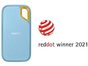 SanDisk 2TB Extreme Portable SSD - Up to 1050MB/s, USB-C, USB 3.2 Gen 2, IP65 Water and dust Resistance, Updated Firmware, Sky Blue - External Solid State Drive - SDSSDE61-2T00-G25B