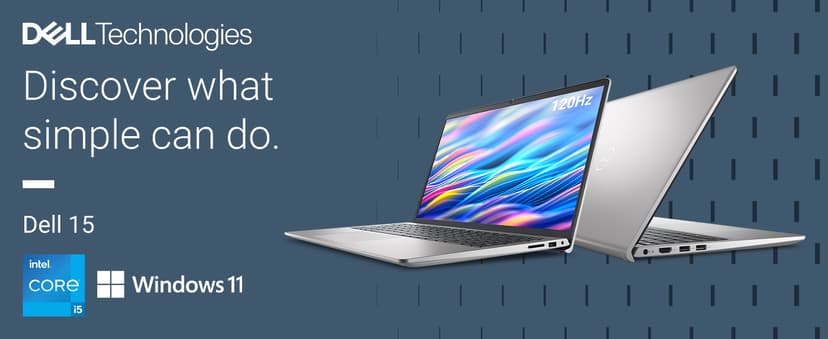 Dell 15 Laptop DC15250-15.6-inch FHD (1920x1080) 120Hz Display, Intel Core i5-1334U Processor, 16GB DDR4 RAM, 512GB SSD, Intel UHD Graphics, Windows 11 Home, Onsite Service - Platinum Silver