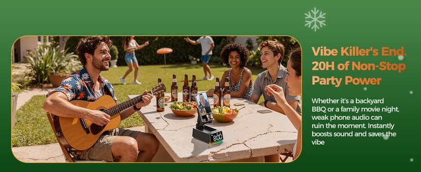 Birthday Gifts for Men Women-Bluetooth Speaker with HD Sound, Stocking Stuffers White Elephant Gifts for Adults, Kitchen Gadgets for Anniversary Idea Gift for Dad Mom Husband Wife(Black)