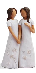 BORLESTA Gifts for Friends - Friend Gifts for Women, Friend Christmas Birthday Gifts for Friends - You're The Sister I Got to Choose - Sister Gifts from Sister, Friendship Hand-Painted Keepsake Box