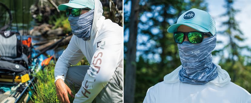 BASSDASH 4 Pack UPF 50+ UV Protection Neck Gaiter Sun Protector for Fishing Hunting Kayaking Hiking Cycling Outdoor