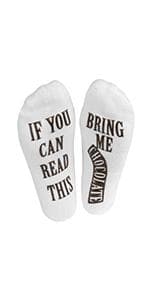 Haute Soiree Women's Novelty Socks - “If You Can Read This, Bring Me Some” - One Size Fits All