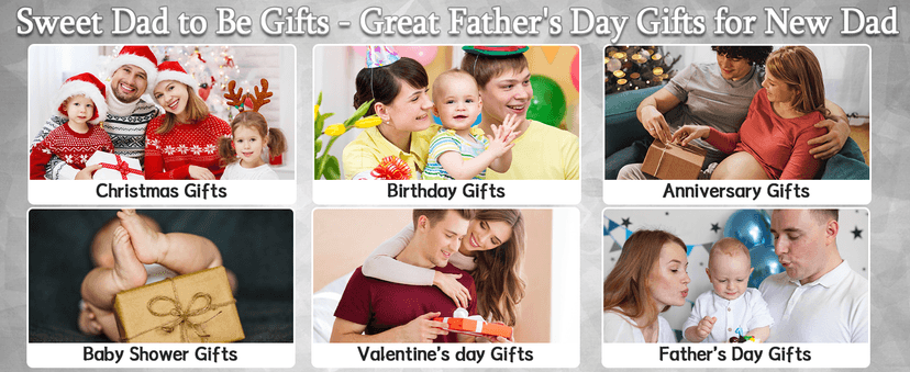 New Dad Gifts for Men, First Time Parents Gift Dad to Be Gift for Father's Day Birthday Christmas, Leather Bangle Bracelet for Daddy Him Husband