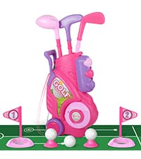 Liberry Toddler Golf Set, Upgraded Kids Golf Cart with Unique Shoulder Strap Design, Indoor and Outdoor Golf Toys for Boys and Girls Aged 1-5 Years Old