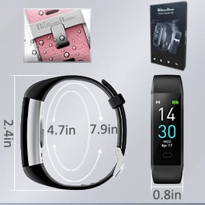 Fitness Tracker with Heart Rate Monitor/Step Counter/Calories, Activity Tracker Smart Watch Sleep Monitor IP68 Health Tracker Pedometer for Man Women