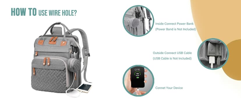 Baby Diaper Bags with Changing Station, Waterproof Diaper Bag Backpack for Moms Dads with USB Charging Port, Baby Shower Gifts, Large Capacity diaper backpack, Grey