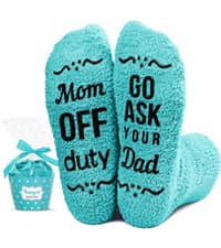 HAPPYPOP Gift Idea for Him - Gifts for New Dad Son Brother, Funny Men Socks Fathers Day