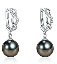 Gifts for Women Wife-Tahitian-Black-Pearl-Necklace-Gift for Wife Wedding Birthday Anniversary Jewelry-Mom Girlfriend Her Mothers Day Gifts for Mom Women Valentines Christmas Day