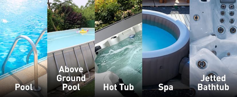 KOKIDO 2025 Cordless Pool Vacuum with 72” Pole, Standard & Fine Interchangeable Filters, Ideal for spot Cleaning, 2 Vac Heads, Spot Clean, for Small Above & Inground Pools, Spas Hot Tubs XV320