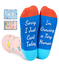 HAPPYPOP Expecting Mother's Day Gifts for New Mom - Mom To Be Gifts for Pregnant Women, Maternity Socks Pregnancy Stocking Stuffers, labor delivery