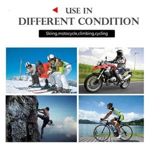 EJEAS V6 Pro Motorcycle Helmet Bluetooth Intercom, 2-Way 1200M Motorcycle Bluetooth Headset Universal Communication System with Noise Cancellation and Waterproof for Dirt Bike/ATV/Snowmobile (2PCS)