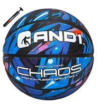 AND1 Chaos Rubber Basketball: Game Ready, Office Regulation Size (29.5”) Streetball, Made for Indoor/Outdoor Basketball Games- Graffiti Series