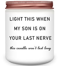 Homsolver Daughter in Law Gifts, Birthday Christmas Anniversary Wedding Gifts for Daughter from Mother Father in Law, Funny Sons Girlfriend, Future Daughter-in-Law Lavender Candle Gift from Mom Dad