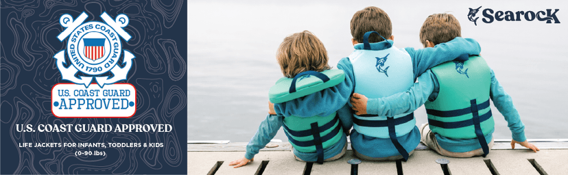 SearocK Children’s Life Jacket – US Coast Guard Approved Infant & Youth Life Vest for Boating, Fishing & Water Sports – Kids & Toddler PFD with Secure Buckles