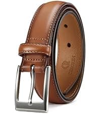 CHAOREN Reversible Belt Men 1 Piece - 1.25" Leather Dress Belt - Trim to Fit for Elegant Style