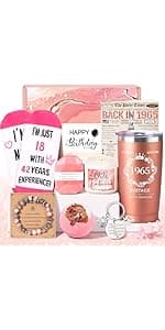 60th Birthday Gifts for Women, Funny 60th Birthday Gift Ideas, 21 with 39 Years Experience, Unique 60th Birthday Gifts for Her, Happy 60 Birthday Gifts, Gifts for 60th Mom Sister Friend Coworker