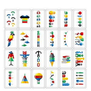 Quick Cups Games for Kids Intellectual Flying Stack Cups,Stacking Cups Games Parent-Child Interactive Game with 24 Picture Cards, 30 Cups
