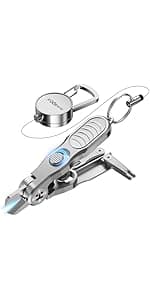 HOOK-EZE Fishing Knot Tying Tool | Protect from Fish Hooks | Tie Fishing Knots Easily | Cool Gadgets for Fishermen | Ice Fly Fishing | Fishing Accessories for Beginner Anglers | Nail Knot Tool