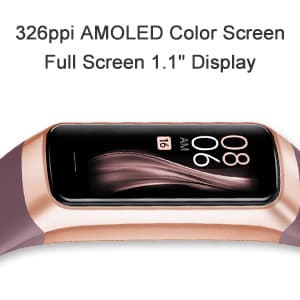 Fitness Tracker with Step Counter/Calories/Stopwatch, Activity Tracker, Health Tracker with Heart Rate Monitor, Sleep Tracker,1.10''AMOLED Touch Color Screen, Pedometer Watch for Women Men